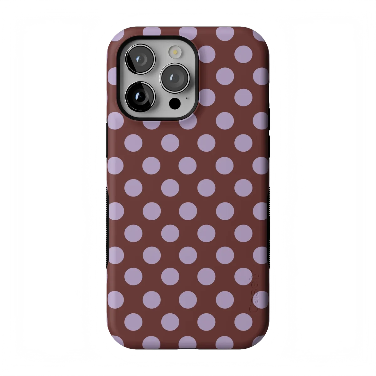 Spotted in SoHo | Burgundy Polka Dot Case
