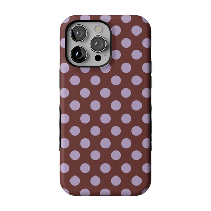Spotted in SoHo | Burgundy Polka Dot Case