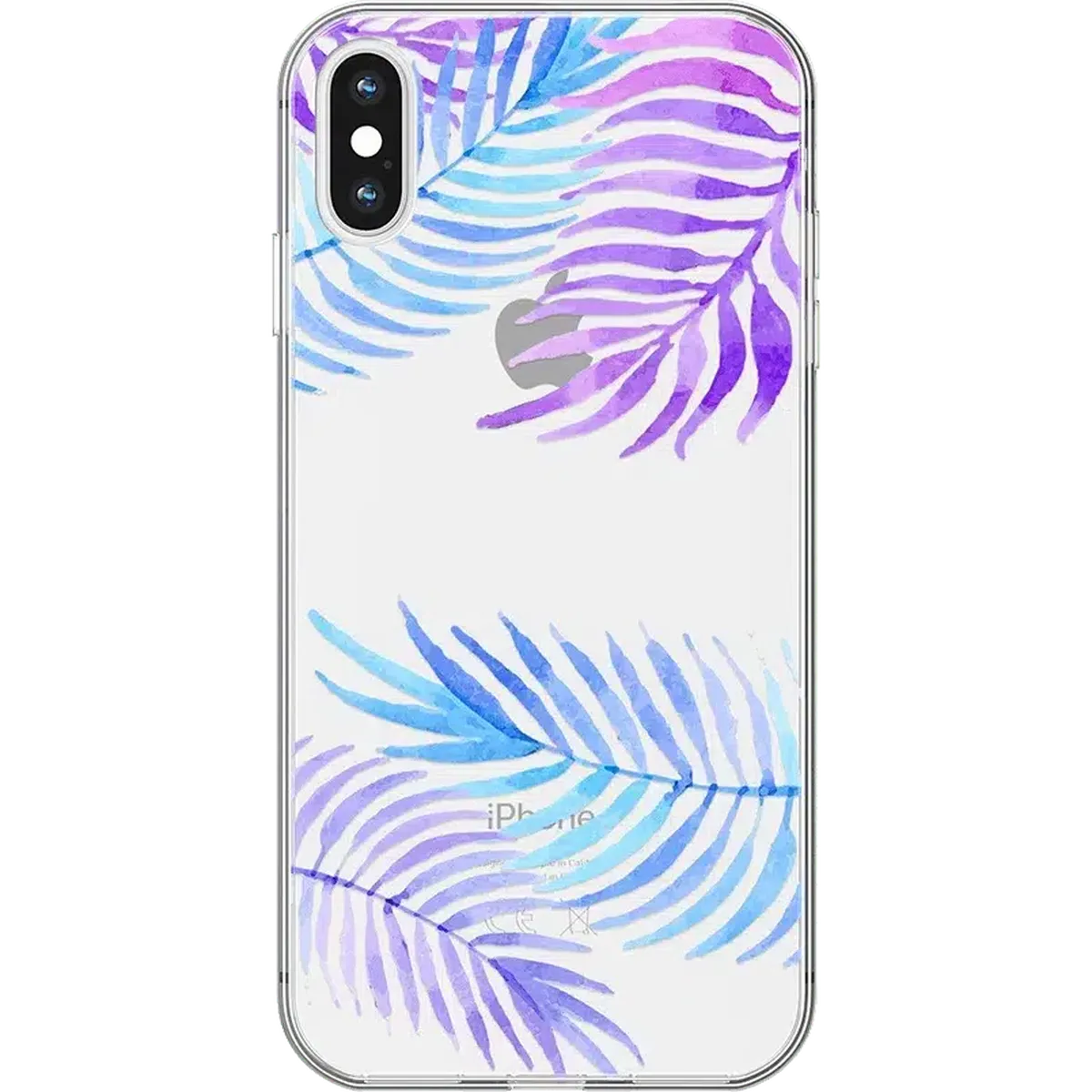 Tropical Blues | Palm Leaves Floral case