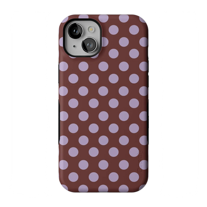 Spotted in SoHo | Burgundy Polka Dot Case