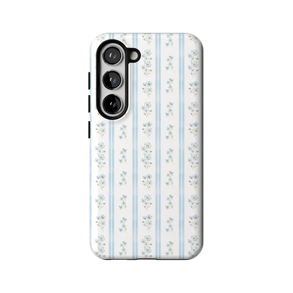 Cottage Stripe | Blue Floral Case