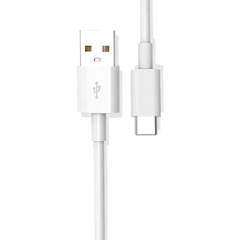 USB to USB-C Power Pod Charging Cord | White Cable