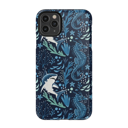 Midnight Reef | Shark Print Case