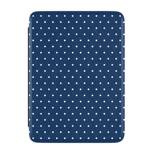 On the Dot | Navy Polka Dot Kindle Case