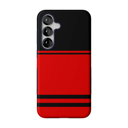 Storm Warning | Black & Red Stripes Case