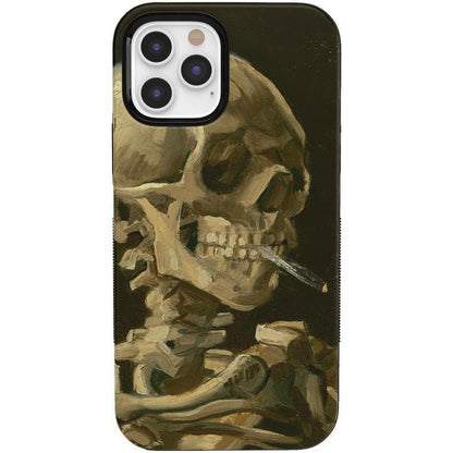Van Gogh | Head of a Skeleton with a Burning Cigarette Phone Case