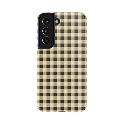 Cedar Lane | Black & Cream Gingham Case