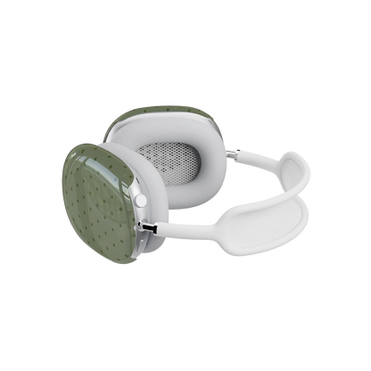 On the Dot | Olive Green Polka Dot AirPods Max Case