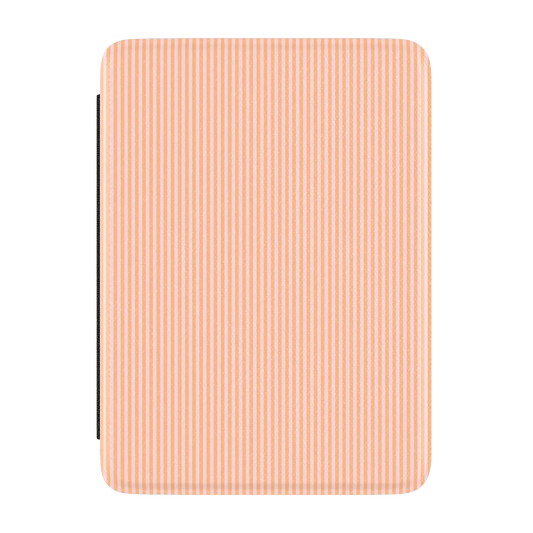 Stripes and the City | Orange & Pink Pinstripe Kindle Case