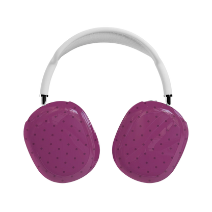 On the Dot | Plum Polka Dot AirPods Max Case