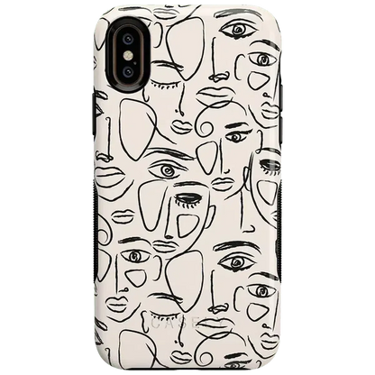 We're All Human | Minimal Face Art Case