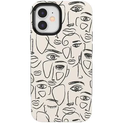 We're All Human | Minimal Face Art Case
