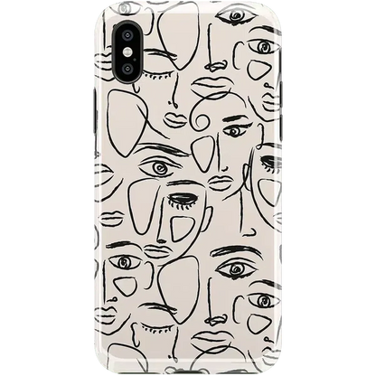 We're All Human | Minimal Face Art Case
