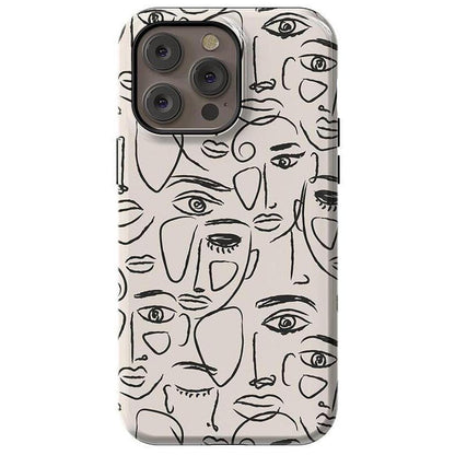 We're All Human | Minimal Face Art Case