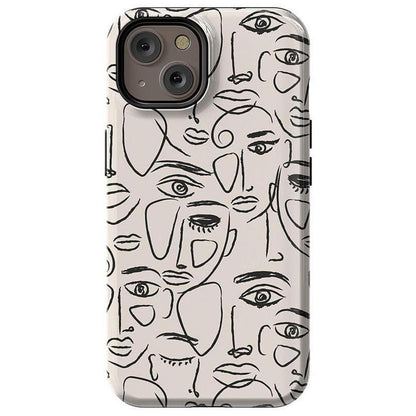 We're All Human | Minimal Face Art Case