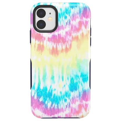 Wild & Free | Classic Rainbow Tie Dye iPhone Case