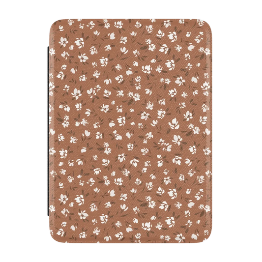 Mocha Meadow | Tiny Flowers Kindle Case