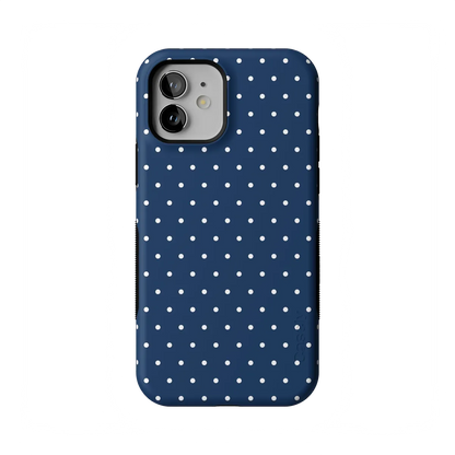 On the Dot | Navy Polka Dot Case