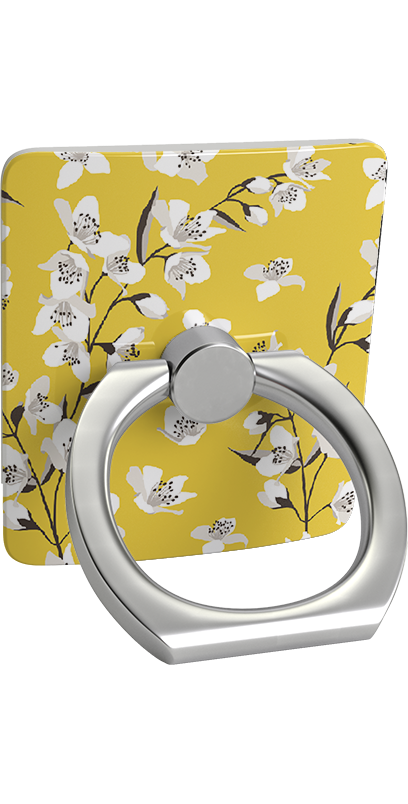 Floral Forest | Yellow Cherry Blossom Floral Phone Ring