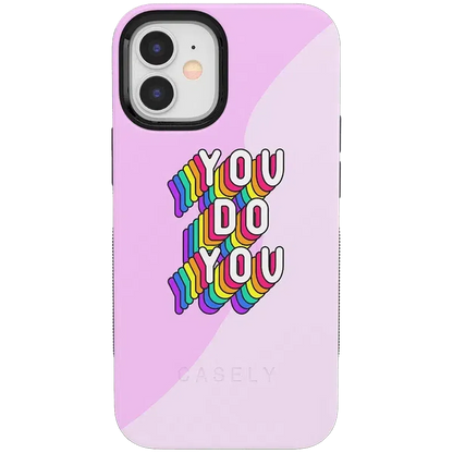 YOU DO YOU | Purple Print iPhone Case