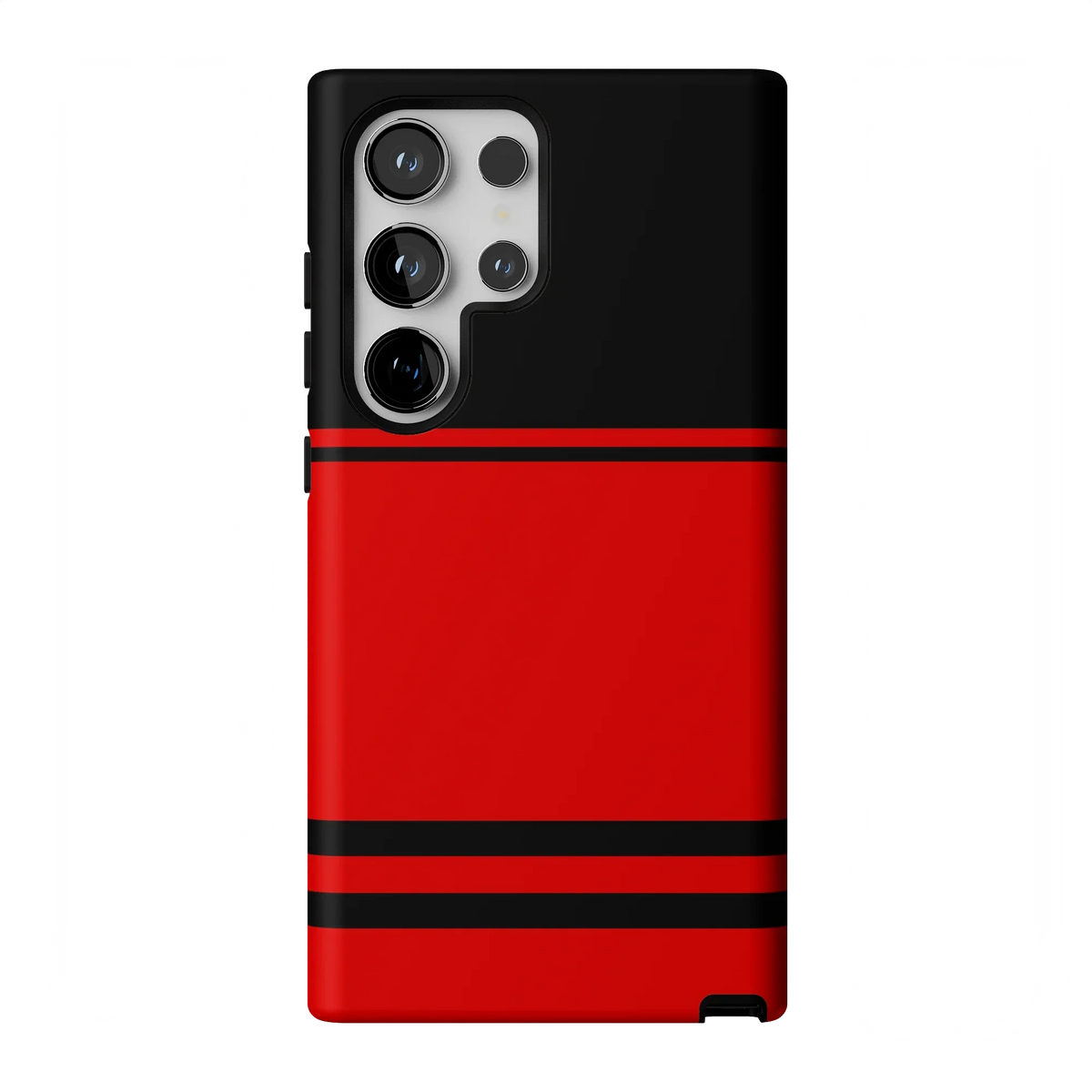 Storm Warning | Black & Red Stripes Case