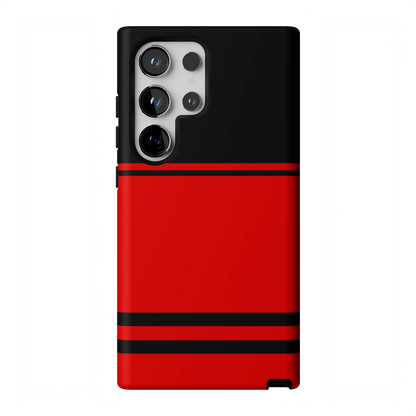 Storm Warning | Black & Red Stripes Case